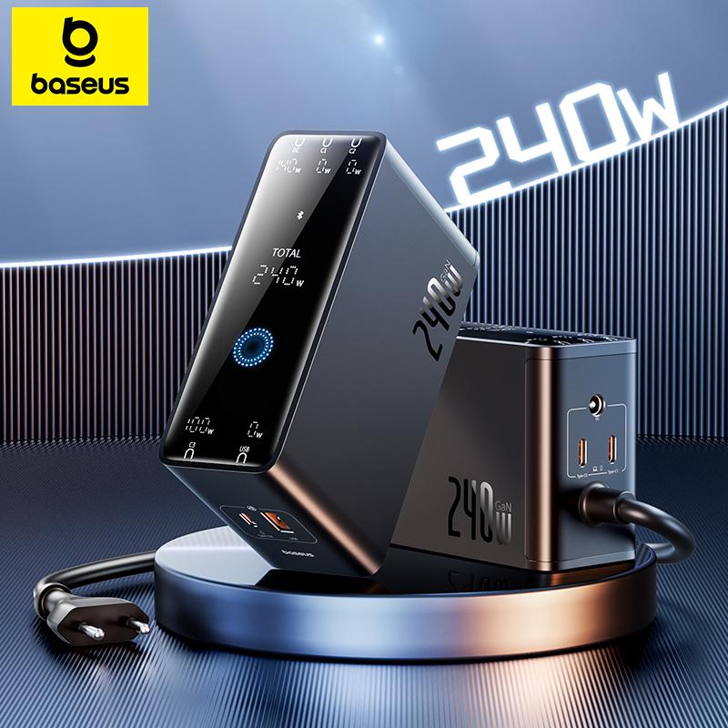 מטען שולחני Baseus 240W Digital GaN Charger