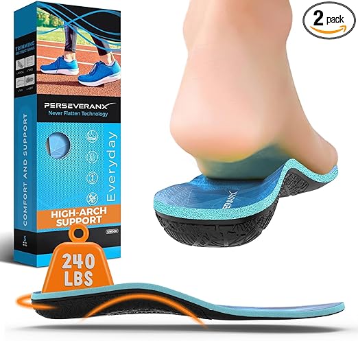 מדרסים אורתופדיים NASA Grade עם תמיכת קשת גבוהה Grade Plantar Fasciitis Insoles