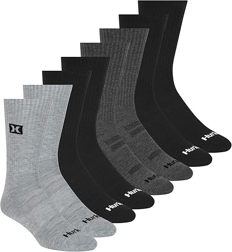 🧦 מארז של 8 זוגות גרביים לגברים Hurley