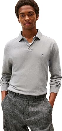 טומי הילפיגר חולצת טי לגבר דגם Regular Stretch Organic Pique Cotton