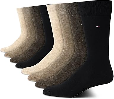 🧦 מארז של  8 זוגות גרביים אלגנטיות לגברים Tommy Hilfiger