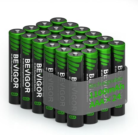סוללות AAA נטענות BEVIGOR בקיבולת גבוהה 1100mAh