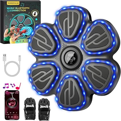 מכונת אגרוף מוזיקלית חכמה לילדים ולמבוגרים Music Boxing Machine for Kids with LED & Bluetooth