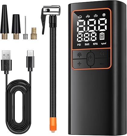 💨 מדחס אוויר נייד לרכב LAMONKE Tire Inflator 150PSI 💨