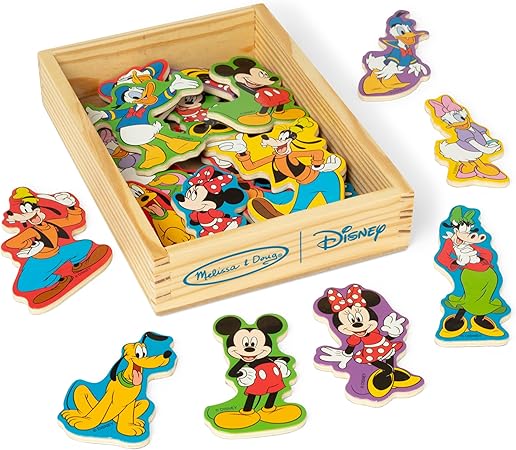 דמויות מגנטיות 20 חלקים דיסני מיקי מאוס Melissa & Doug Disney Mickey Mouse Wooden Character Magnets