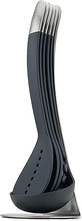 🧑‍🍳 סט כלי בישול קומפקטי 5 חלקים בשילוב נירוסטה עם מעמד מגנטי לאחסון חכם Joseph Joseph Nest 5