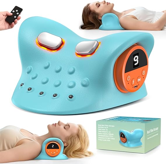 מסאז'ר נייד לצוואר ולכתפיים עם חימום 2025 Neck Massager Deep Tissue