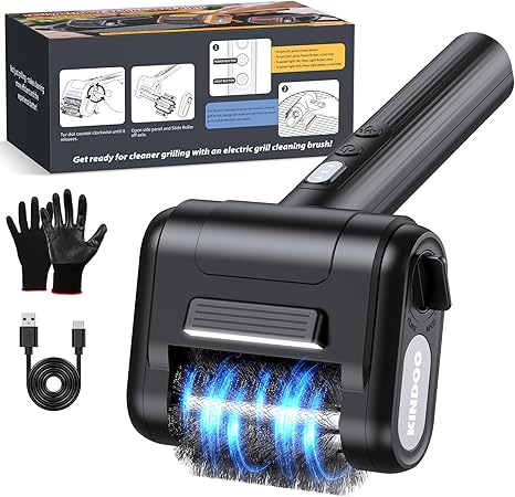 מברשת חשמלית נטענת לניקוי גריל Kindoo