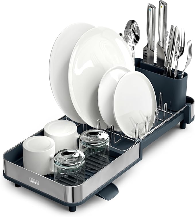 מגש ייבוש כלים צר מתכוונן Joseph Joseph Extend Slim Steel