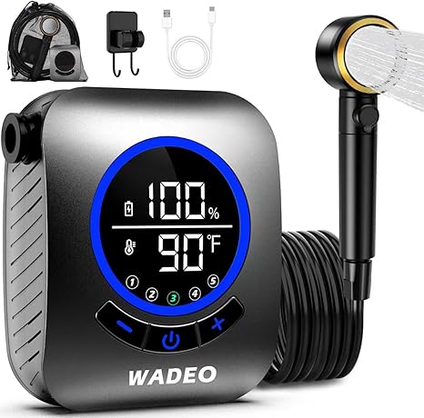 🚿 מקלחת ניידת לקמפינג WADEO Portable Shower