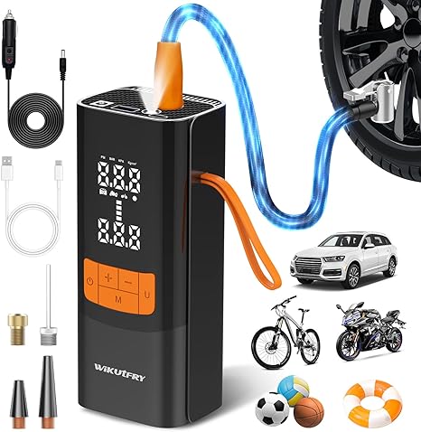קומפרסור אוויר נייד לניפוח צמיגים Tire Inflator Portable Air Compressor
