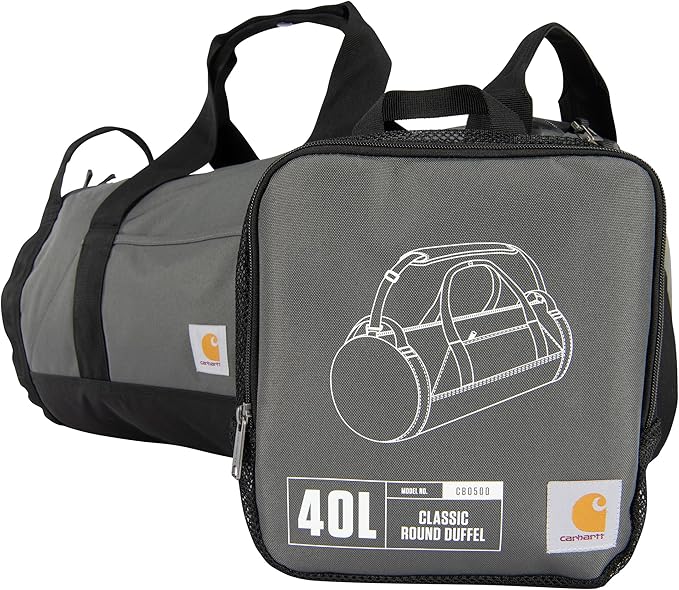 🧳 תיק דאפל קלאסי עם פאוץ' שימושי Carhartt Classic Round Duffel 🧳