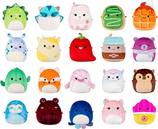 מארז 20 בובות סקוושימלו Squishmallows Original Micromallows 20-Pack