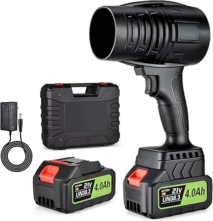 מפוח אוויר עוצמתי נטען כולל 2 סוללות 21V מטען מהיר ותיק נשיאה מבית Negom