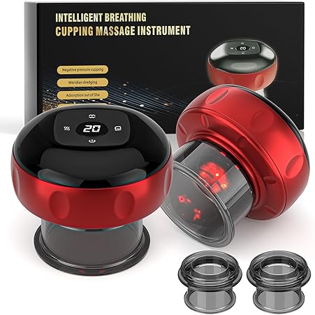 מכשיר טיפול כוסות רוח חכם 5-ב-1 Smart Cupping Therapy Set- 12 Level Adjustable