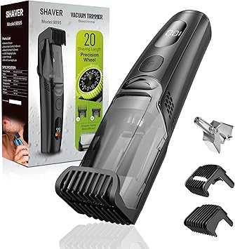 ✂️ מכונת תספורת זקן נטענת עם שואב מובנה Kurtmark 💈