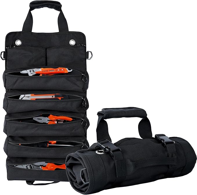 תיק כלים מתקפל Portable Foldable Roll Up Tool Bag Organizer