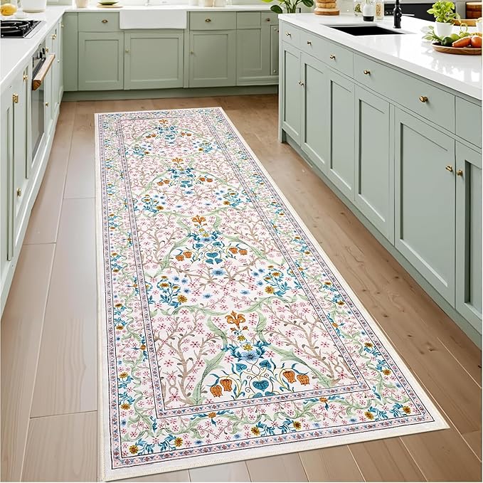 שטיח מטבח/ מסדרון דק וכביס GarveeHome Runner Rug