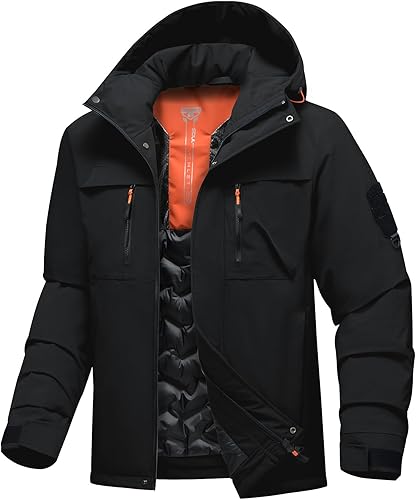 מעיל סקי חורפי לגבר Men's Winter Ski Jacket Waterproof Warm Snow Coat