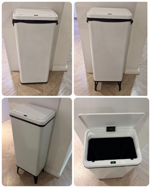 פח אשפה אלקטרוני ממתכת בנפח 60 ליטר במראה קלאסי