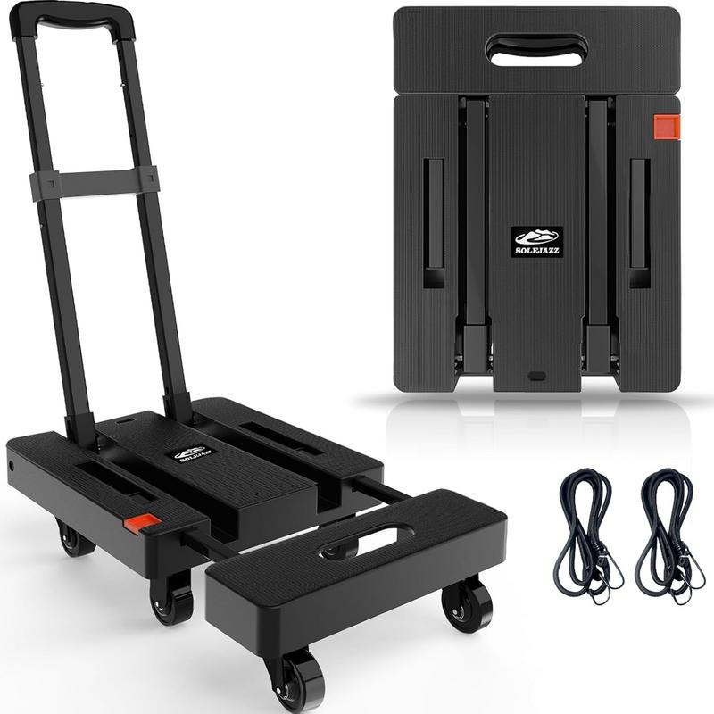 עגלת נשיאה מתקפלת SOLEJAZZ Folding Hand Truck 500LB Heavy Duty