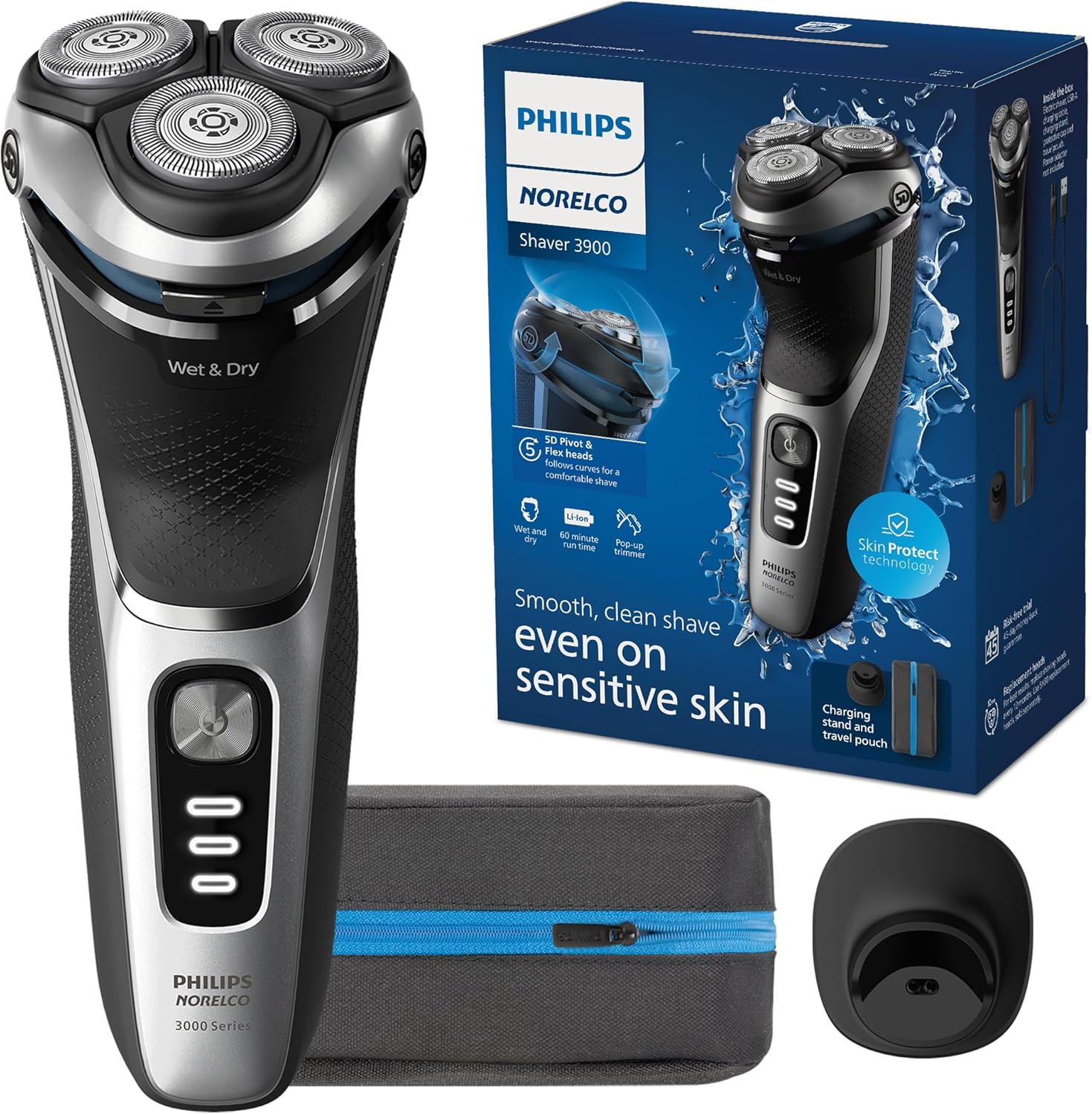 מכונת גילוח חשמלית Philips Norelco Shaver 3900 Series S3341/92