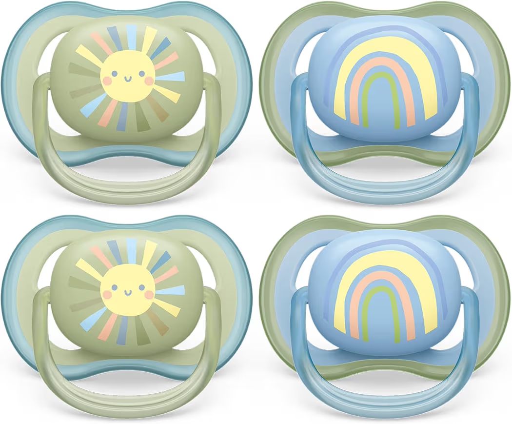 מארז של 4 מוצצים לתינוקות Philips Avent Ultra Air לגילאי 0-6 חודשים 👶🌬️