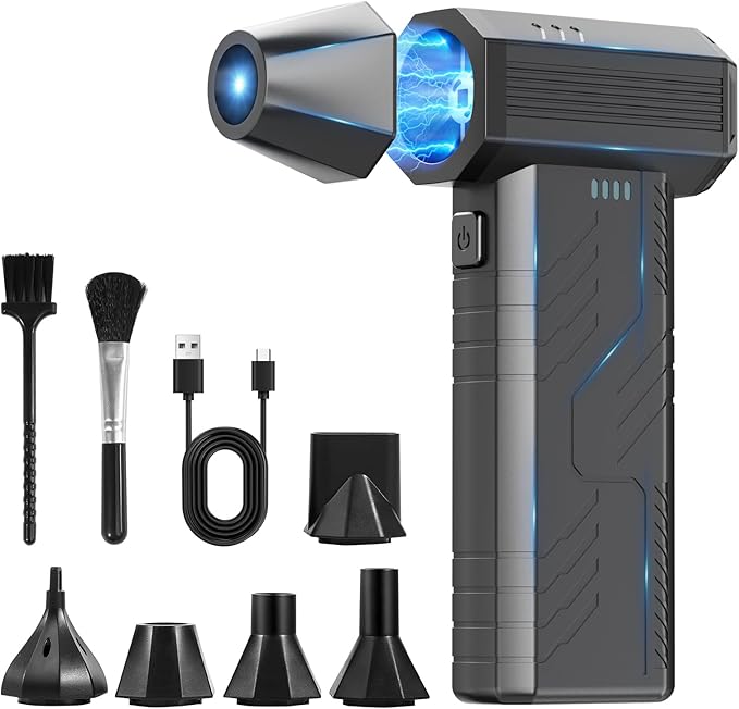 מפוחון אוויר נייד וקומפקטי 130,000RPM Compressed Air Duster