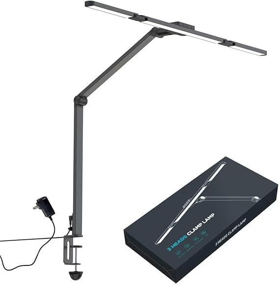 🌟 מנורת שולחן מתכוונת טאצ + שלט אלחוטי וכוללת 10 מצבי תאורה CRLIVOING