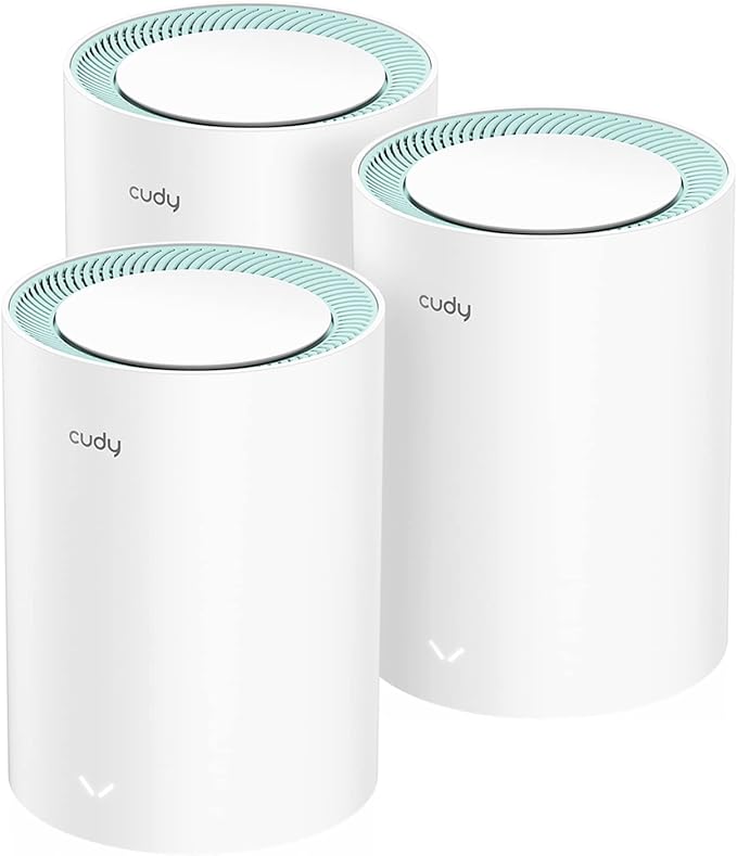 מערכת רשת 3 ראוטרים WiFi 6 Mesh קודי Cudy Dual Band AX1500 M1500