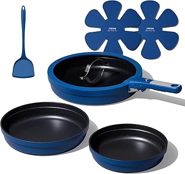 🫕 סט מחבתות נון-סטיק 8 חלקים CAROTE