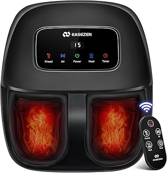 מכשיר עיסוי כפות רגליים שיאצו עם חימום EaseZen 2026 (כולל שלט אלחוטי)