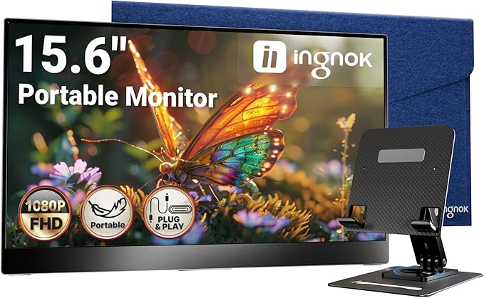 מסך נייד Ingnok בגודל 15.6 אינץ׳ Fu