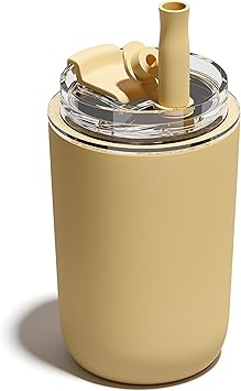 כוס תרמוס עם בידוד כפול לשתייה חמה/קרה עם פיה/ קשית 296 מ"ל UIRZOTN ☕❄️