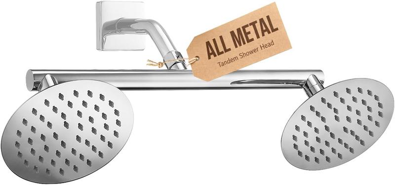 ראש מקלחת כפול G-Promise עם שליטה בזרימת מים