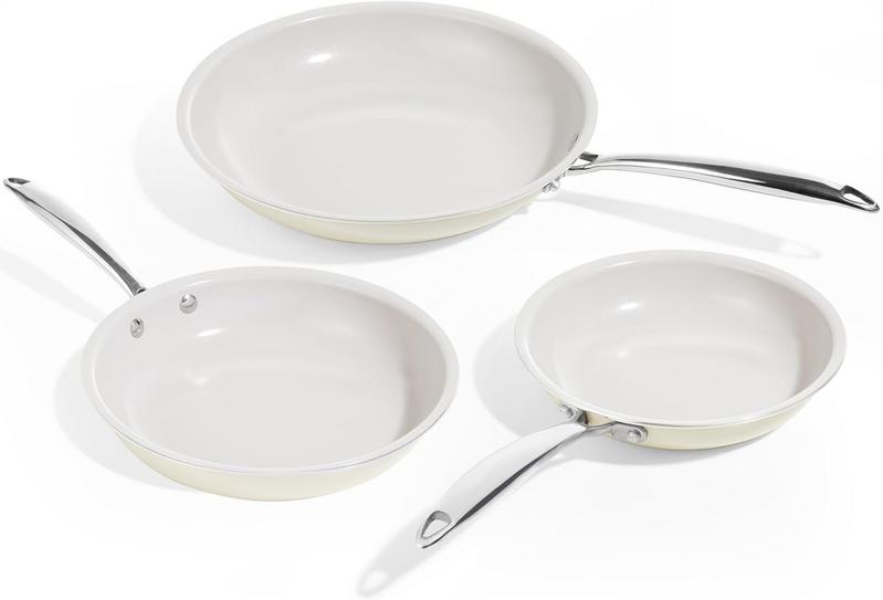 סט 3 מחבתות נון-סטיק קרמיות KITEXPERT