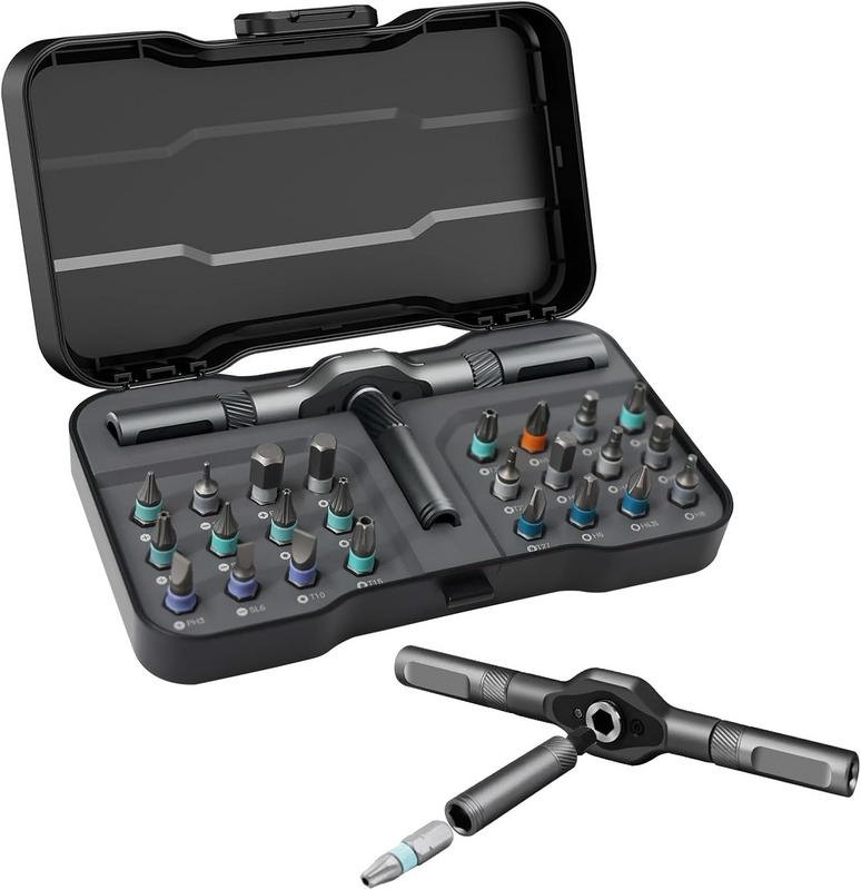 סט מברגים ראצ'ט מגנטי 24 ב-1 Laukowind