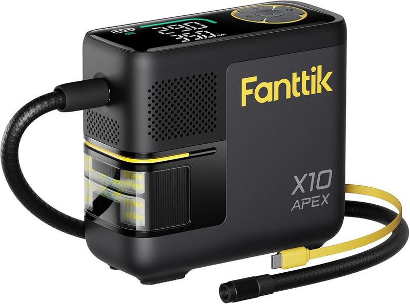 מדחס נייד ומשאבת אוויר לרכב ואופניים Fanttik X10 APEX