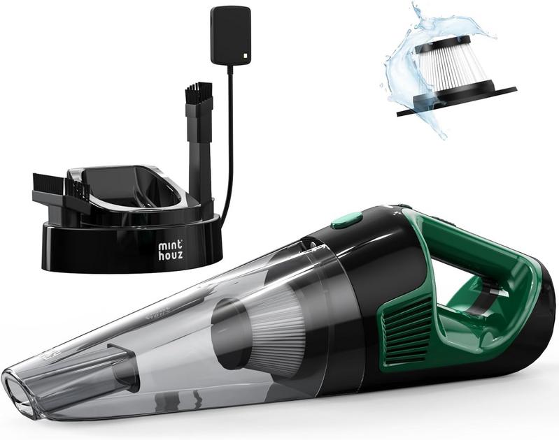 שואב אבק ידני אלחוטי כולל תאורת LED ופילטר להחלפה Minthouz