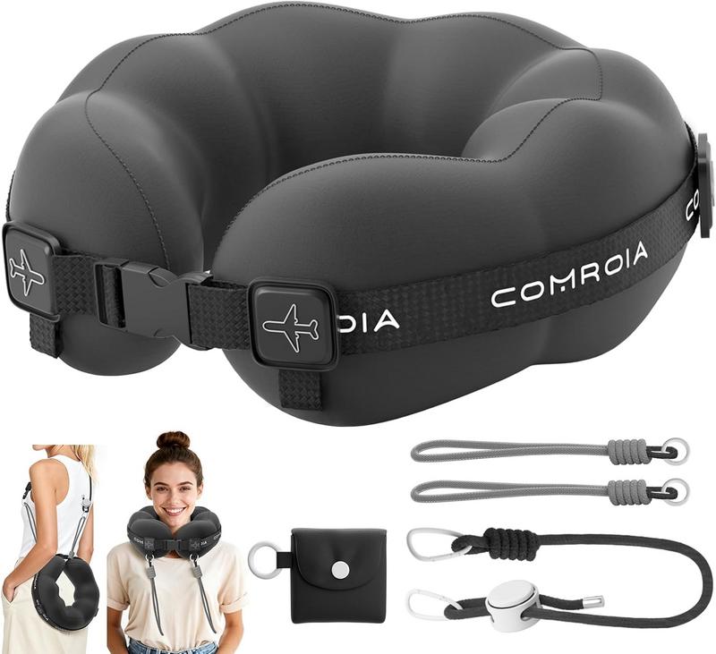 כרית צוואר לנסיעות ComRola – 360° תמיכה אולטימטיבית לראש ולצוואר