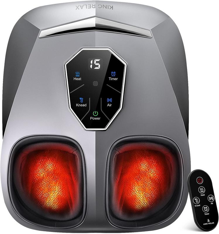 מעסה רגליים שיאצו עם חימום ושלט רחוק KING RELAX דגם 2026