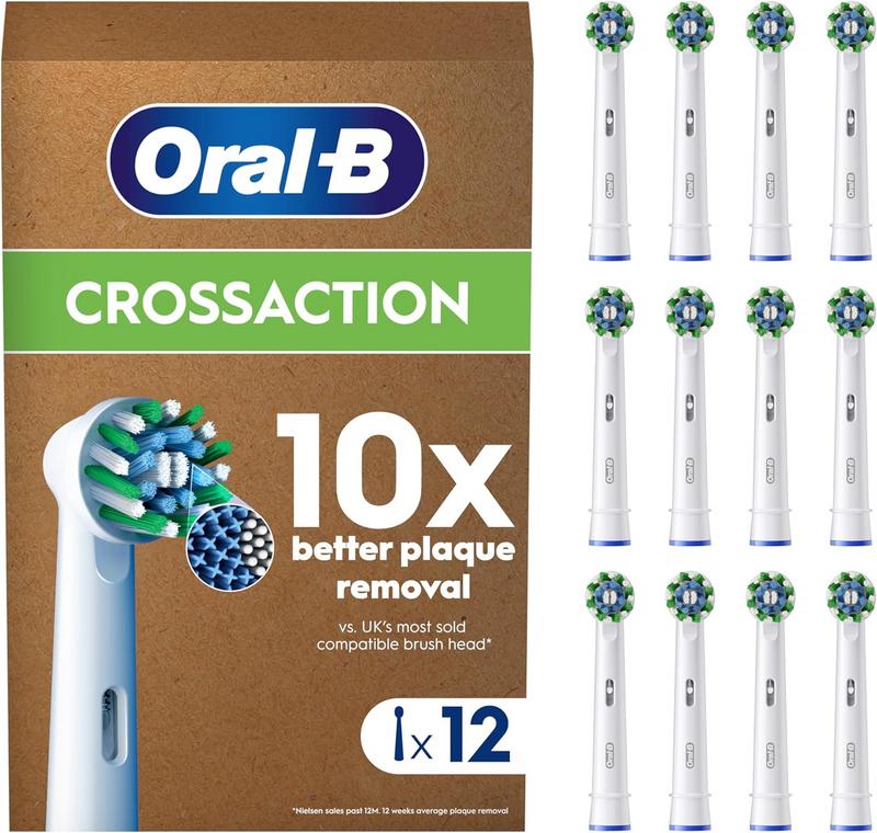 ראשי מברשת שיניים חשמלית Oral-B Pro Cross Action (חבילה של 12 יחידות)