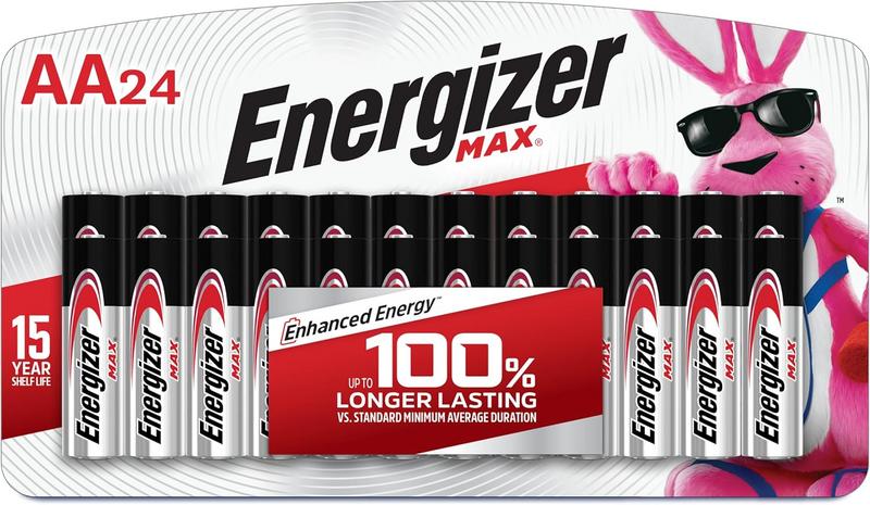 מארז של 24 סוללות AA אלקליין Energizer MAX (24
