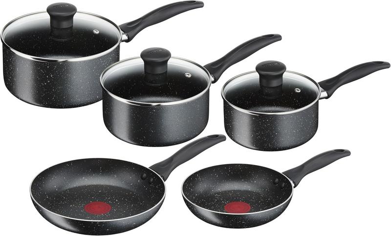 סט 5 סירים ומחבתות נון-סטיק Tefal Origins Stone