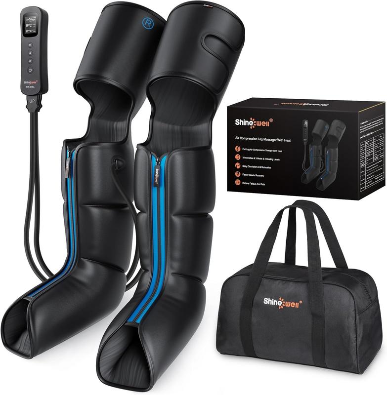 מסאז'ר רגליים בלחץ אוויר עם חימום כולל תיק נשיאה SHINE WELL