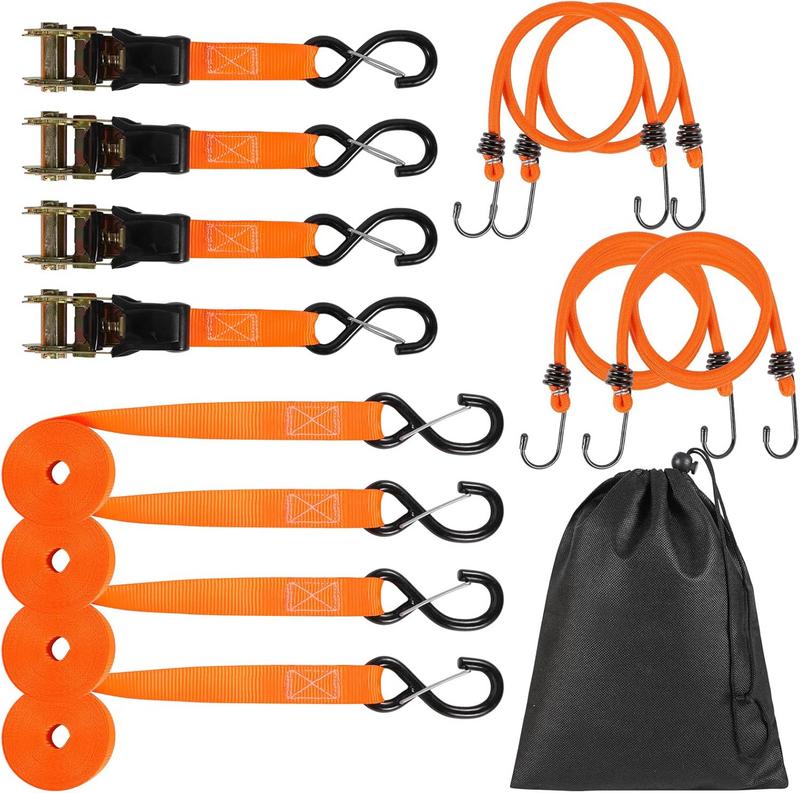 סט 4 רצועות קשירה ראצ'ט Heavy Duty Shineeshi