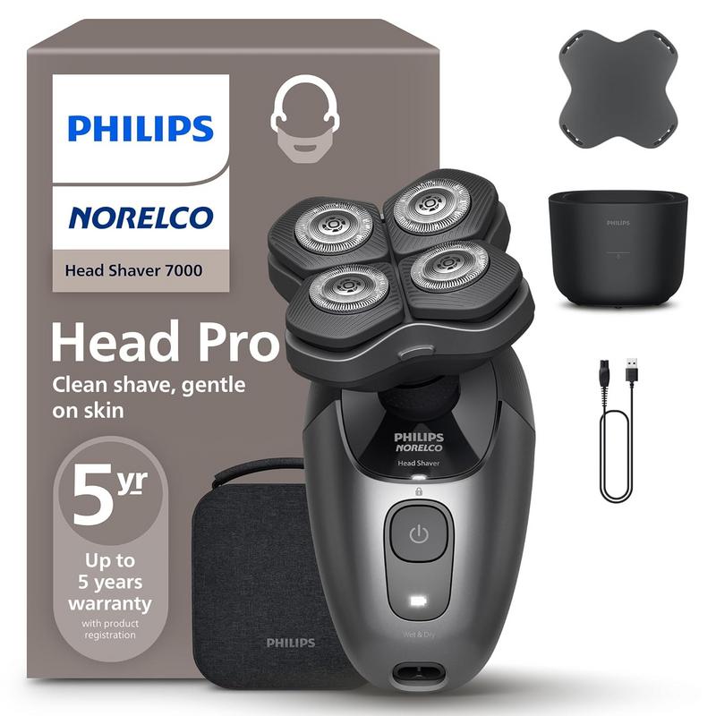 מכונת גילוח חשמלית לראש Philips Norelco Head Shaver Pro 7000 Series