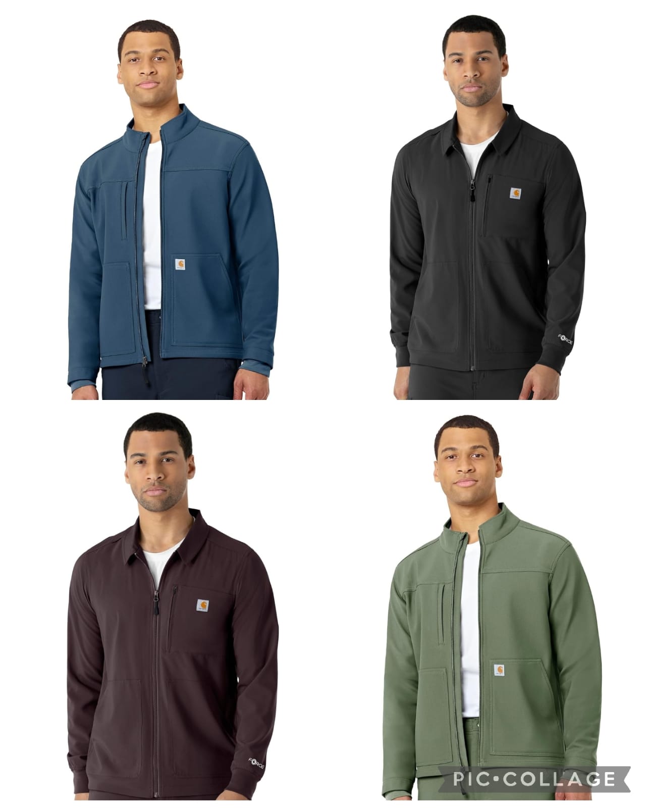 מעיל פליז לגברים Carhartt Scrubs C80023 Rugged Flex® בגזרת Modern Fit