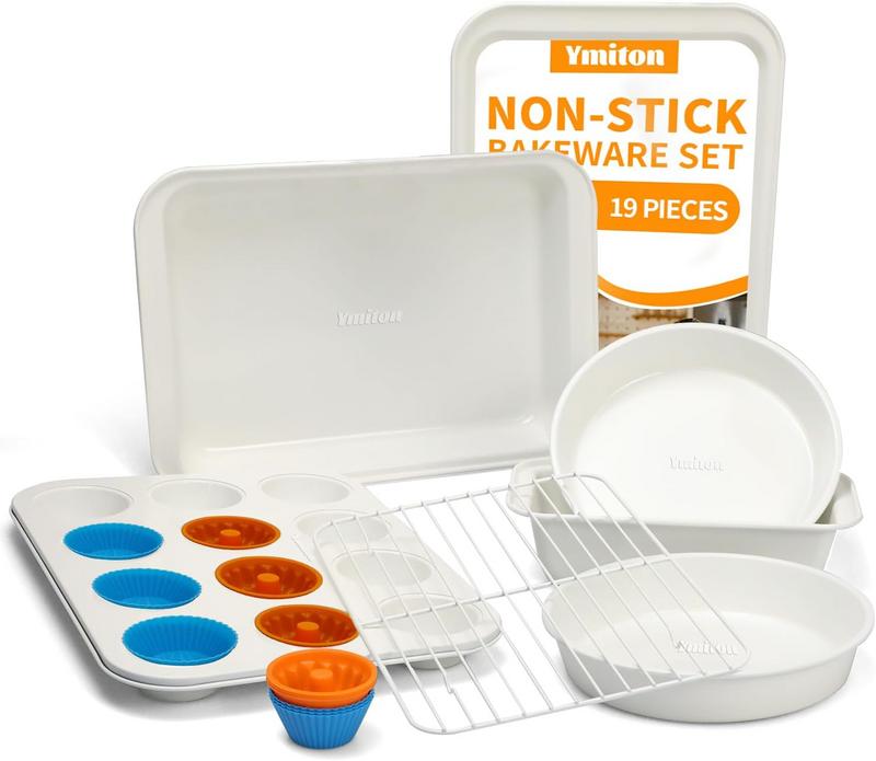 סט תבניות אפייה נון סטיק 19 חלקים