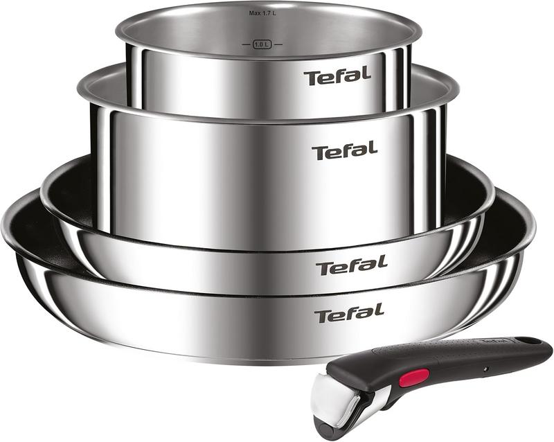 סט סירים ומחבתות 5 חלקים עם ידית נשלפת Tefal Ingenio Emotion L897S5
